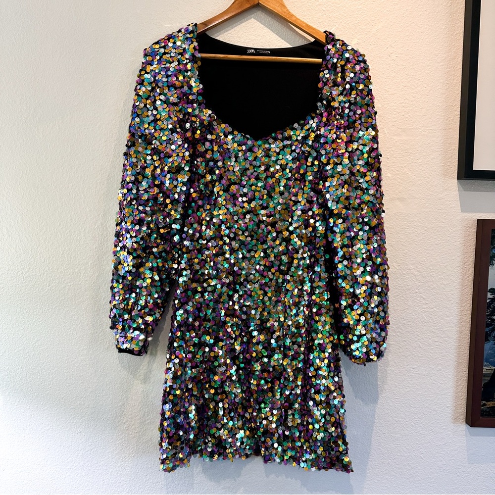Sequin Party Dress - Multicolor
